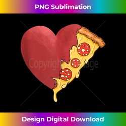Funny Broken Heart and a Slice of Pizza Valentine's Day - Bohemian Sublimation Digital Download - Ideal for Imaginative