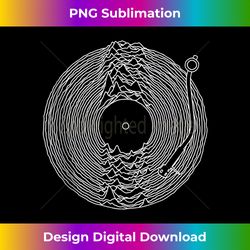 Unknown Pleasures Vinyl Record - Luxe Sublimation PNG Download - Enhance Your Art with a Dash of Spice
