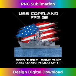 USS Copeland FFG-25 Class Frigate American Flag Veteran - Urban Sublimation PNG Design - Immerse in Creativity with Ever