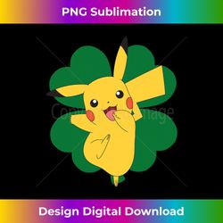 Pokemon St. Patrick's Day Lucky Pikachu Long Sleeve - Edgy Sublimation Digital File - Pioneer New Aesthetic Frontiers