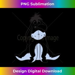 Disney Winnie The Pooh Eeyore Simple Sketch Portrait Long Sleeve - Sleek Sublimation PNG Download - Infuse Everyday with