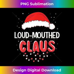 Loud-Mouthed Santa Claus Christmas Matching Costume - Futuristic PNG Sublimation File - Animate Your Creative Concepts