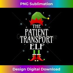 Patient Transport Elf Xmas Funny Family Matching Christmas - Luxe Sublimation PNG Download - Infuse Everyday with a Cele