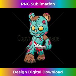 Teddy Bear Zombie Funny Halloween Christmas Scary - Deluxe PNG Sublimation Download - Reimagine Your Sublimation Pieces