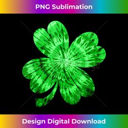 Irish Shamrock Tie Dye Happy St Patrick's Day Go Lucky - Timeless PNG Sublimation Download - Immerse in Creativity with