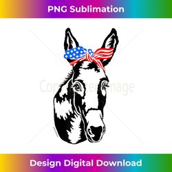 Patriotic Donkey July 4th Vote Democratic Party Support USA - Trendy Sublimation Digital Download