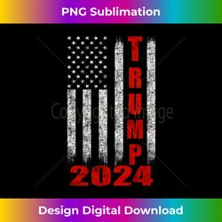 american flag design trump 2024 long sleeve - professional sublimation digital download
