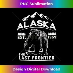 Bear Alaska T Shirt - Alaska The Last Frontier T Shirt