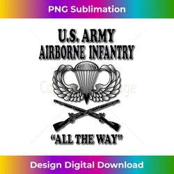 U.S. Army Airborne Infantry Long Sleeve - Vintage Sublimation PNG Download