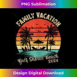 Vintage Family Vacation 2024 Alabama Gulf Shores Beach Tank Top - Stylish Sublimation Digital Download