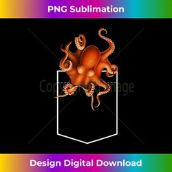 Giant Pacific Octopus in Pocket Ocean for women Men Youth Tank Top - High-Resolution PNG Sublimation File