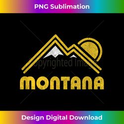 Retro Montana MT T Shirt Vintage Mountains Tee Design - Exclusive Sublimation Digital File