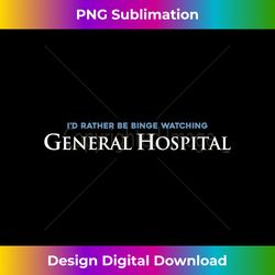General Hospital Binge Watching Long Sleeve - Aesthetic Sublimation Digital File