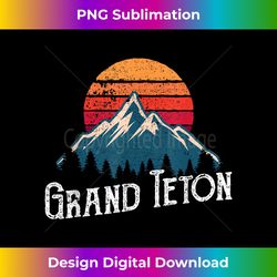 Retro Grand Teton National Park WY Wyoming Mountain - Exclusive Sublimation Digital File