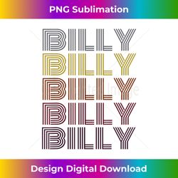 Graphic 365 First Name Billy Retro Pattern Vintage Style - Unique Sublimation PNG Download