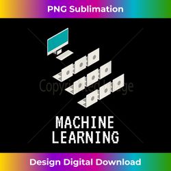 Funny Notebooks Looking At PC Machine Learning AI Joke - Instant PNG Sublimation Download