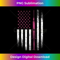 Nurse Shirt RN LPN American Flag Syringe Doctor Medical USA - Digital Sublimation Download File