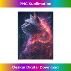 cute cat art for lover cats kitty galaxy kitten space - png transparent sublimation design