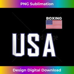 usa flag boxing cool boxer training equipment men women tank top 2 - vintage sublimation png download
