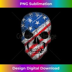 american flag skull shirt retro america usa skull 4th july tank top - stylish sublimation digital download