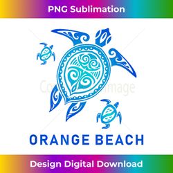 Orange Beach Alabama T-Shirt Sea Blue Tribal Turtle - Unique Sublimation PNG Download