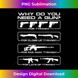Why Do You Need A Gun For Tyranny Apparel - Retro PNG Sublimation Digital Download