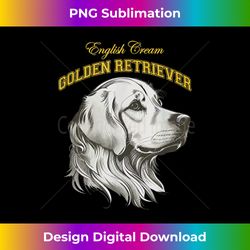 English Cream Golden Retriever ECGR Retro Preppy Collegiate - Special Edition Sublimation PNG File