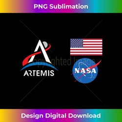 Artemis Mission 1 One Astronaut Patch Front and Back Design - Aesthetic Sublimation Digital File