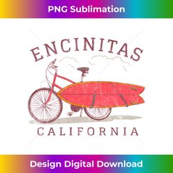 Encinitas California Surfing Fan Surfboard Bicycle Art - Trendy Sublimation Digital Download