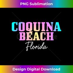 Coquina Beach Florida FL Vintage Tie Dye Retro Vacation - Special Edition Sublimation PNG File