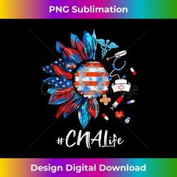 Sunflower CNA Life Stethoscope USA Flag 4th Of July - Premium Sublimation Digital Download