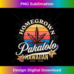 Homegrown Pakalolo Pot Leaf Retro Sunrise 1 - PNG Sublimation Digital Download