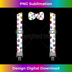 easter eggs bow tie & suspenders egg hunting bunny - digital sublimation download file