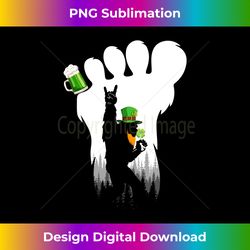 Funny Irish Drinking Team Leprechaun Bigfoot Glass Of Beer - PNG Transparent Digital Download File for Sublimation