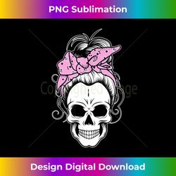 skull s for messy bun hair bandana matching group 1 - exclusive png sublimation download