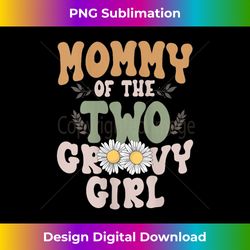 Mommy Mom Second Birthday Two Groovy Girl Family Matching - Modern Sublimation PNG File