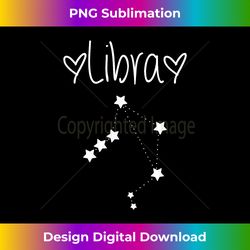 Libra Zodiac Sign Horoscope Stars September October Birthday - Creative Sublimation PNG Download
