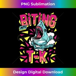 Biting Into TK Shark Back to School - Sublimation-Ready PNG File
