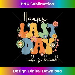 Happy Last Day Of School Graduation Groovy Teacher Student - Instant Sublimation Digital Download