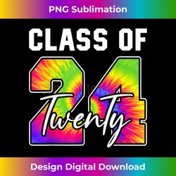 Class of 2024 Senior 2024 Back To School Graduation Tie Dye - Sublimation-Ready PNG File
