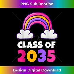 Class Of 2035 Kindergarten First Day Grow With Me Rainbow - Signature Sublimation PNG File