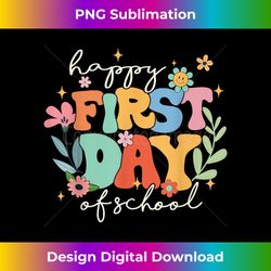 Groovy Happy First Day Of School Back To School Teacher - Creative Sublimation PNG Download