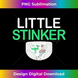 Little Stinker Padded Princess Little One Diaper Girl - Sublimation-Ready PNG File