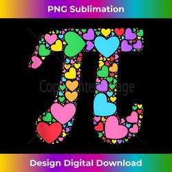 Cute 3.14 Pi Hearts Happy Pi day Math Teacher - Sublimation-Optimized PNG File - Elevate Your Style with Intricate Detai