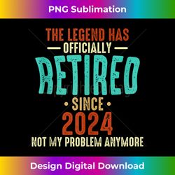 The Legend Has Officially Retired Vintage Retirement - Urban Sublimation PNG Design - Spark Your Artistic Genius