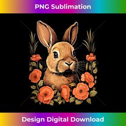 Easter Day Bunny Rabbit Spring Flowers - Bohemian Sublimation Digital Download - Pioneer New Aesthetic Frontiers