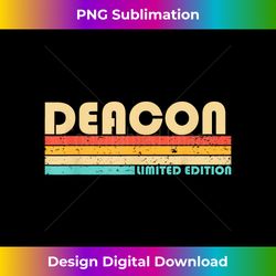 DEACON Name Personalized Funny Retro Vintage Birthday - Luxe Sublimation PNG Download - Customize with Flair