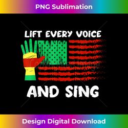 Black National Anthem Shirt Lift Every Voice and Sing USA - Minimalist Sublimation Digital File