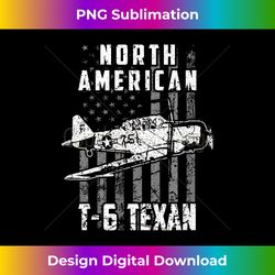 North American T-6 Texan Warbird US Flag Vintage Aircraft - Aesthetic Sublimation Digital File