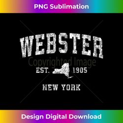 Webster New York NY Vintage Athletic Sports Design - Unique Sublimation PNG Download